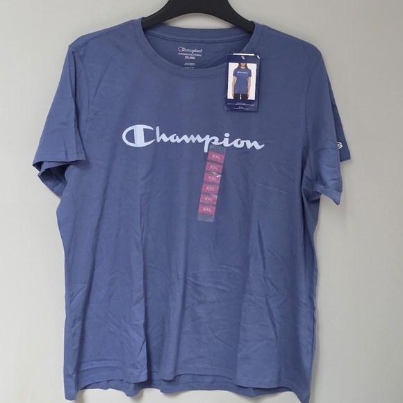 Champion Women's Classic Blue Tee - Picture 1 of 6